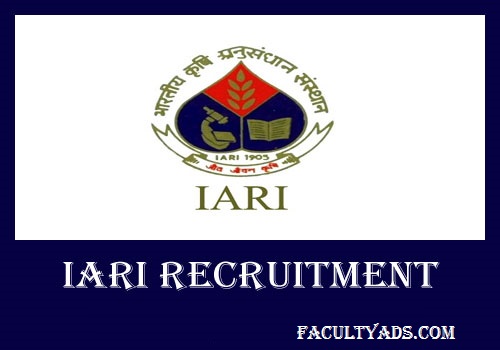 IARI Recruitment 2019