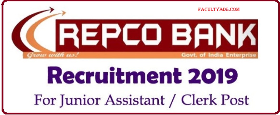 Image result for REPCO BANK RECRUITMENT 2019 | APPLY FOR 40 JUNIOR ASSISTANT /CLERK POST