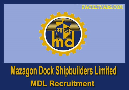 Mazagon Dock Shipbuilders Limited Recruitment 2019
